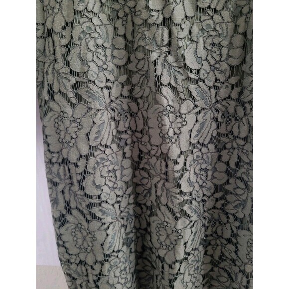 Diane Von Furstenberg Sz 6 Olive/Black Viera Lace Cocktail Dress Elegant $498 - Picture 11 of 16